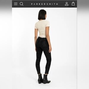 Parker Smith black corduroy Ava skinny jeans sz 26. New with tags